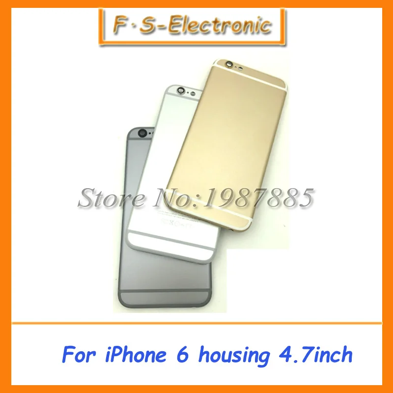Free Shipping Metal Spare Parts Card Tray And Keys Multicolor Back Cover for iPhone 6 4