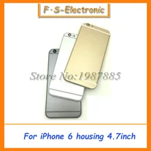 Free Shipping Metal Spare Parts Card Tray And Keys Multicolor Back Cover for iPhone 6 4.7″,6 Plus 5.5″ Full Housing 4.7 5.5 Inch