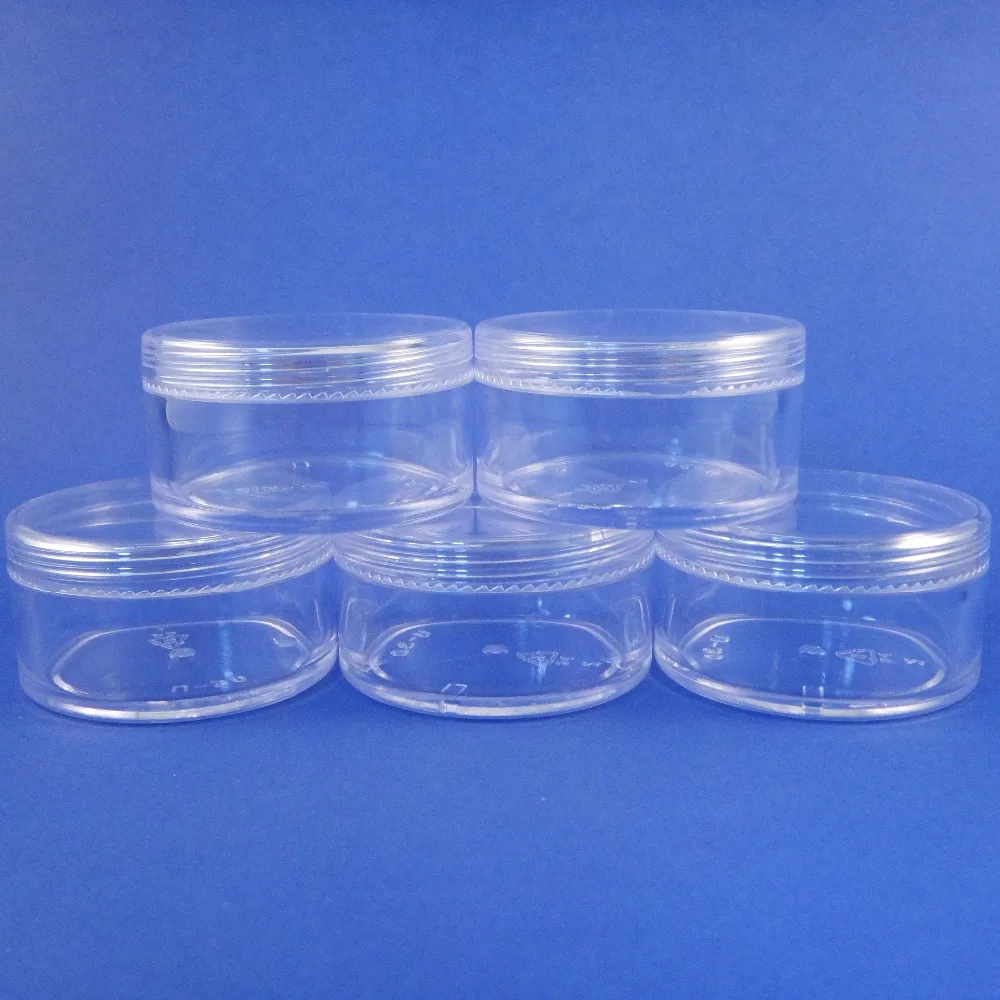 200 Lot 30g Free EMS Shipping All Clear Mineral Makeup Container Screw