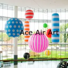 Меняющий цвет портативный светодиодный светильник подвесной надувной круглый шар для сцены или вечерние