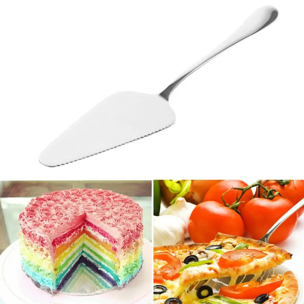

Cake Pizza Cheese Shovel Cutter Slicer Knife Stainless Steel Baking Cooking Tool