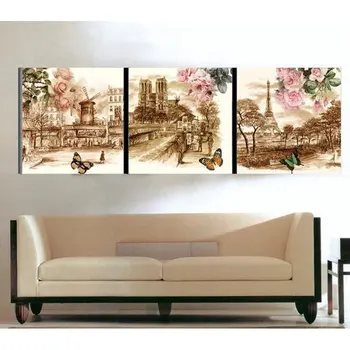 

ArtBack 5d diy diamond painting flower decoration 3D diamond embroidery full square / round mosaic needlework art 3pcs