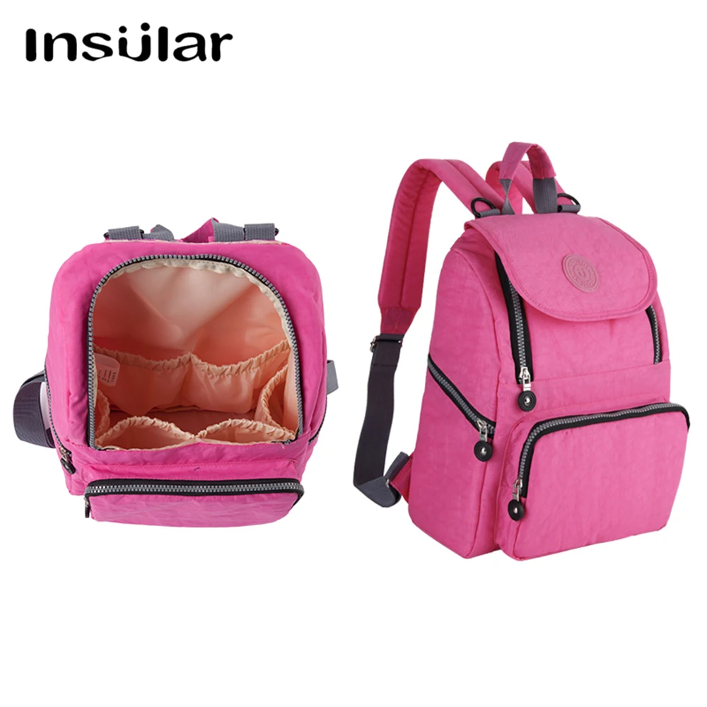 

6 Colors Mummy Baby Nappy Diaper Bags Multi-function Inner Container Hobos Predelivery Backpack Hanging