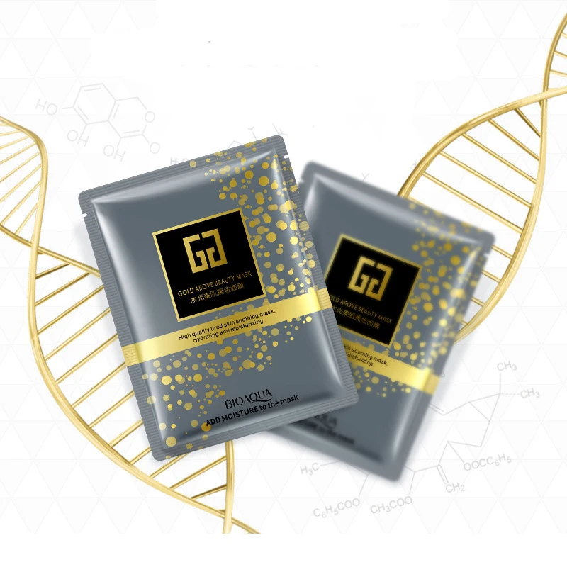 Bioaqua 24k Gold Above Face Masks Hydrating Moisturizing Collagen Facial Mask Anti-aging Wrinkle Remove Oil-control Skin Care