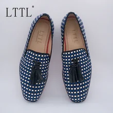 Разноцветная тканая клетчатая обувь chaussure homme из лакированной кожи для мужчин; слипоны; мужские лоферы с кисточками; мужские мокасины для вождения на плоской подошве