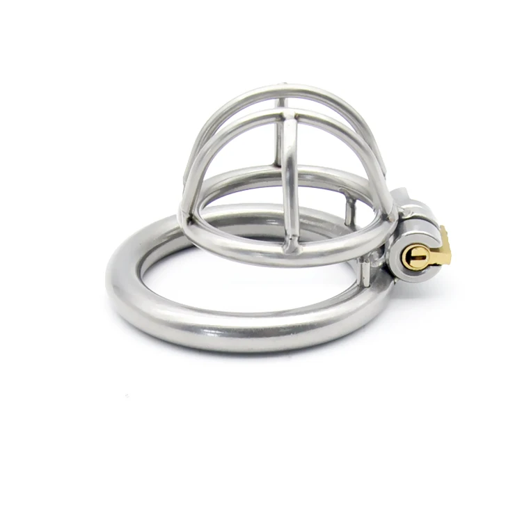 New Steel Stainless Male Chastity Device Penis Cage Penis Ring Small