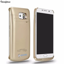 Для Galaxy S6 Батарея случае 4200 мАч Батарея Портативный Зарядное устройство защитный зарядный Чехол Пакет Мощность Bank Обложка для samsung S6 край
