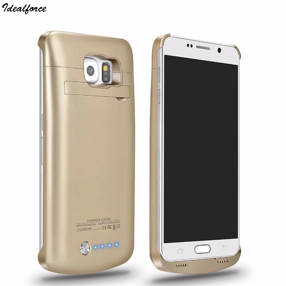 Чехол для аккумулятора Galaxy S6 4200 мАч портативное зарядное устройство защитный