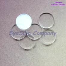 

(100pcs/lot) 16mm Clear Acrylic disc Beads Polished Acrylic Circle Ornaments Bulk Laser Cut 0.6"-AC1028G