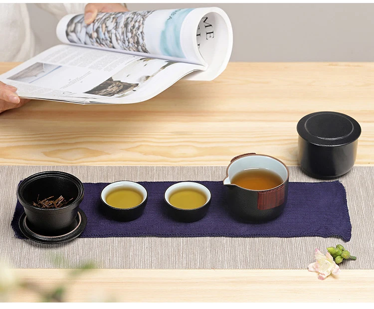 TANGPIN керамический чайник gaiwan, чайная чашка, фарфоровый чайный сервиз gaiwan, портативный чайный набор для путешествия, посуда для напитков