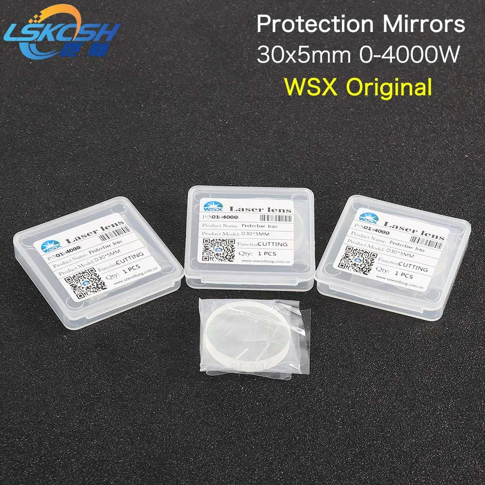 

WSX original Fiber Laser Protective Windows/Lens/Protection Mirrors/Cover Slides 30*5mm for WSX Fiber Laser Cutting Head HSG