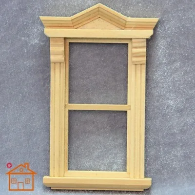 

Classic Style 1:12 Mini Window with Frame for Dollhouse Building Toy DIY