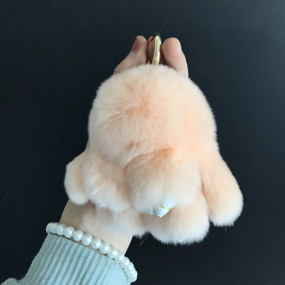Magicfur 2019 new. 10 см мини настоящий мех кролика кролик игрушка кукольный брелок сумка