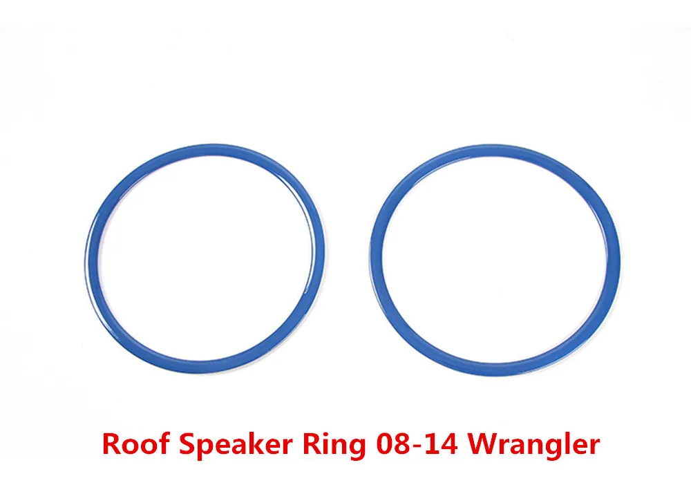 ABS аксессуары для интерьера крыша аудио динамик кольцо крышка украшения наклейки для Jeep Wrangler TJ 1997-2006 автомобильный Стайлинг Sansour