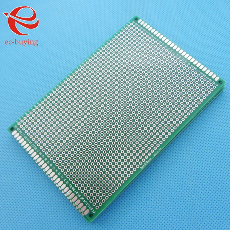 

10pcs 8x12cm Double Side Copper Prototype PCB Tinned Universal Board Experimental Development Plate 80x120mm 8*12 CM