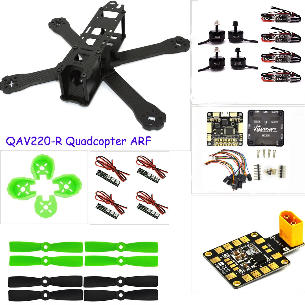 PK rc plane Carbon fiber DIY mini drone 220 220mm quadcopter frame for QAV-R 220+F3 Flight Controller emax RS2205 2300KV Motor цена PK rc plane Carbon fiber DIY mini drone 220 220mm quadcopter frame for QAV-R 220+F3 Flight Controller emax RS2205 2300KV Motor цены онлайн