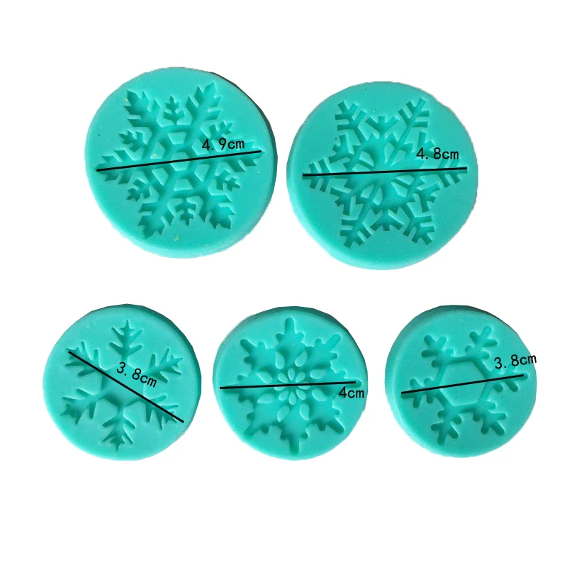 

Xmas snowflake Silicone Moulds chocolate mold Fondant cake Decorating Tool Baking gateau cupcake toppers patisserie accessories