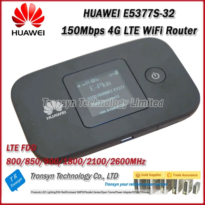 Оригинальный разблокировать 150 Мбит/с Huawei e5377 Портативный 4 г Wi-Fi маршрутизатор с Сим слот для карт и 1.45 дюймов ЖК-дисплей Экран с 1750 мАч