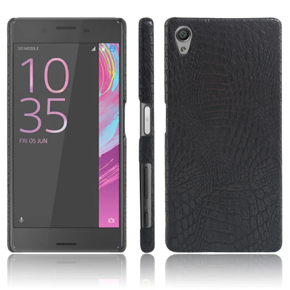 

For Sony Xperia X Case 5.0'' Luxury Crocodile Skin Hard Thin Back Cover Case For Sony X Dual F5121 F5122 Protective Phone Case