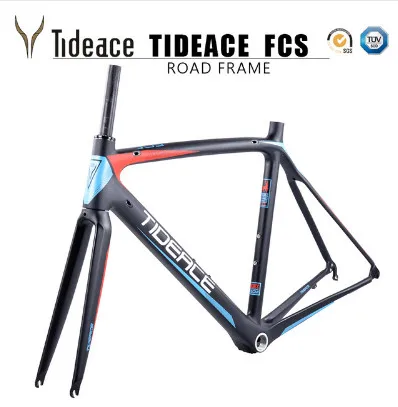 Sale 2017-2018 Tideace aero Cadre Route Frameset Made in China Carbon Fiber Road Bike Frame Bicycle Frame 50/53/55cm 0