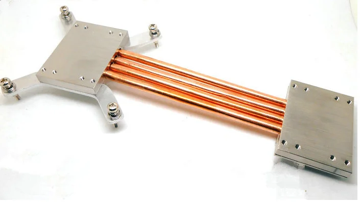 Livre o Navio 1155 1150 200 mm Tubo de Calor Radiador Faça Você Mesmo Kits Coordenar com Todo o Chassi Alumínio Construir Mudo Computador Cpu Radiador - Imagem 4