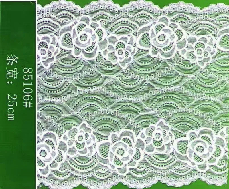 

25 см Высокое качество нейлон спандекс эластичная кружевная отделка, YX-85106