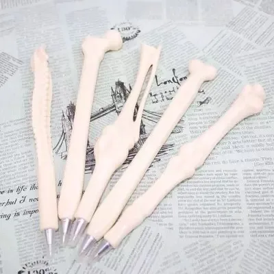 

20pcs Bone skeleton shape ballpoint pens 0.7mm free shipping