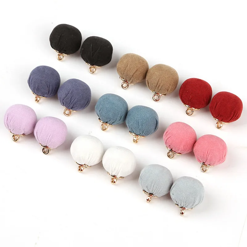 

DIY Craft Supplies Coloful Cloth Ball Garment Decoration Accessories Pendant Ball Handmade Earrings Hair Ornaments Materials