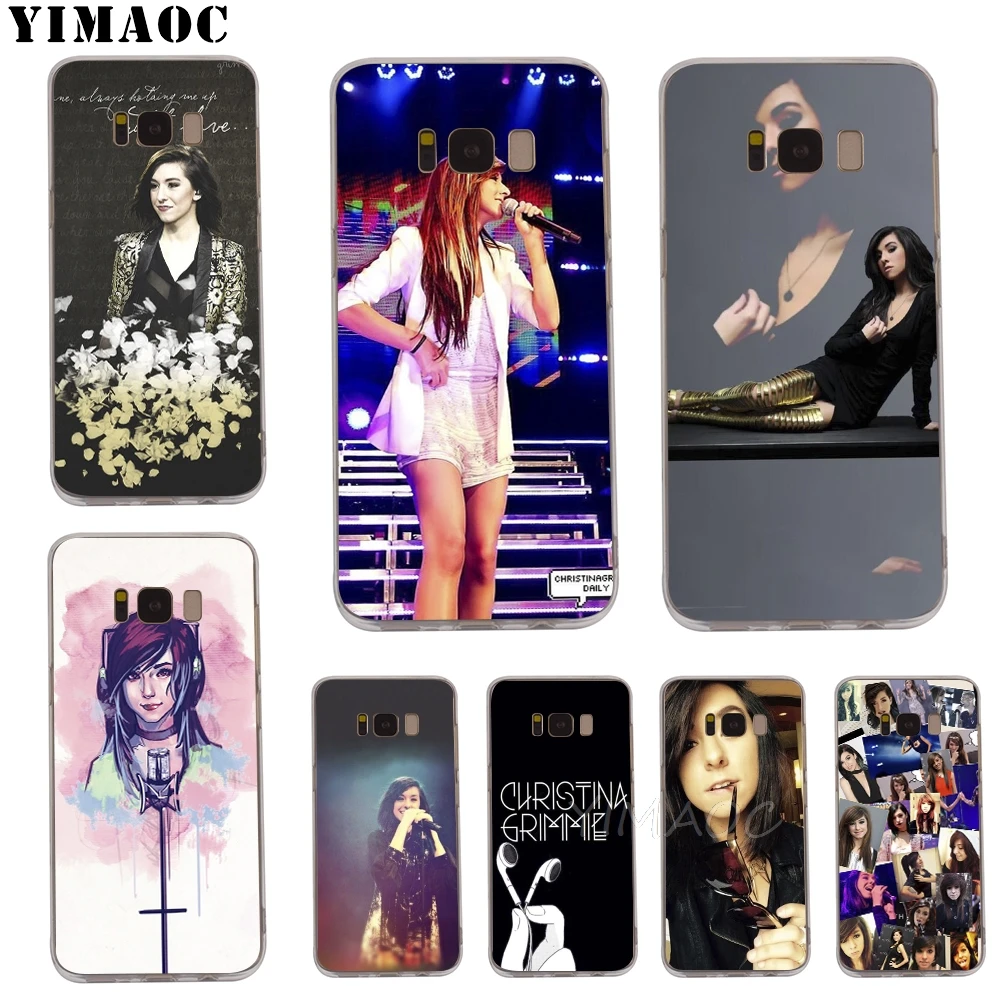 YIMAOC Christina Grimmie Soft TPU Case for Galaxy j3 j5 j6 j7 A5 2016 2017 A6 A9 2018 Note 8 9 S7 edge S8 S9 S10 Plus S10e Cover |