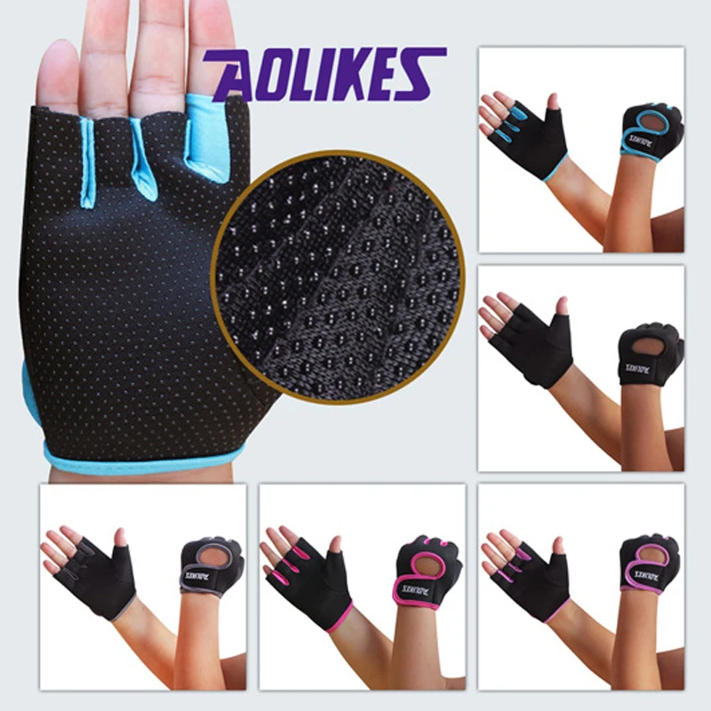 Gym Men Women Body Building Half Finger Weight Lifting Fingerless