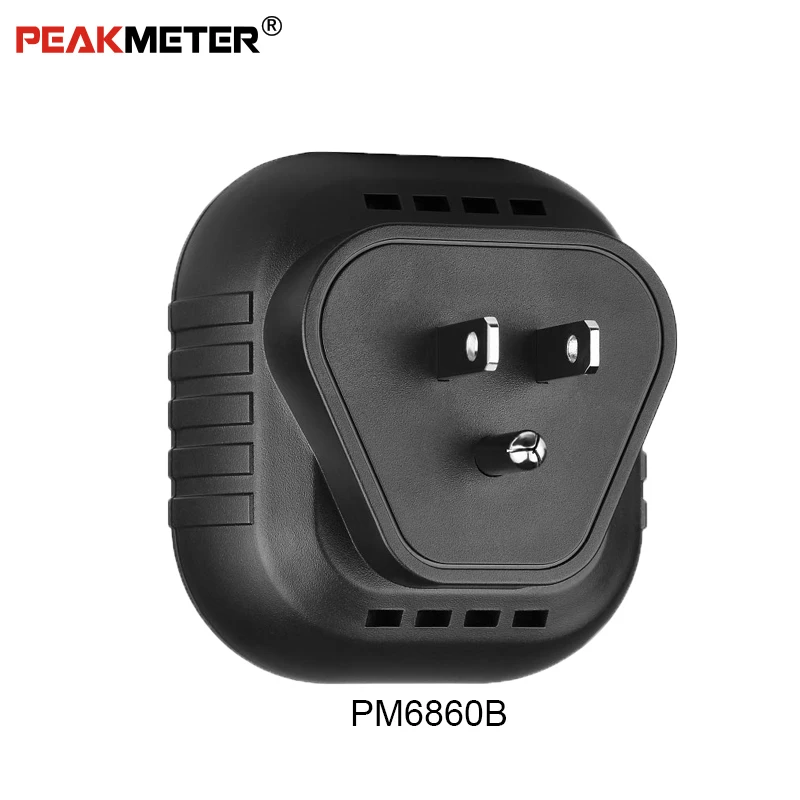 PEAKMETER PM6860B Портативный 90 В-120 В электрическая США Plug Разъем тестер автоматический выключатель Finders Напряжение детектор для обеспечения линии