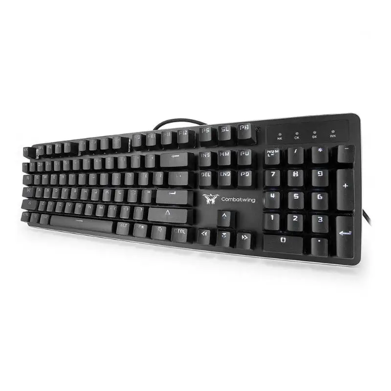 

ALLOYSEED USB Wired Mechanical Keyboard 104 Keys Keyclick Gaming Keyboards Gamer Keypads PC Parts w/Backlit for Overwatch