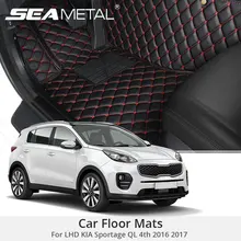 Для LHD KIA Sportage QL 4th автомобильные коврики, кожаные коврики, автомобильный Стайлинг, индивидуальный чехол, автомобильные коврики, аксессуары для интерьера