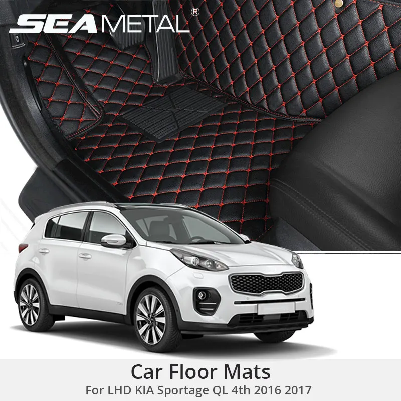 For LHD KIA Sportage QL 4th 2017 2016 Car Floor Mats Leather Rugs Car-Styling Custom Cover Auto Rug Covers Interior Accessories For LHD KIA Sportage QL 4th 2017 2016 Car Floor Mats Leather Rugs Car-Styling Custom Cover Auto Rug Covers Interior Accessories