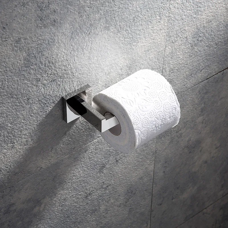 304 нержавеющая сталь квадратный для туалета держатель бумаги аксессуары для ванной комнаты зеркало хром полированный и черный и матовый 3 вида стилей