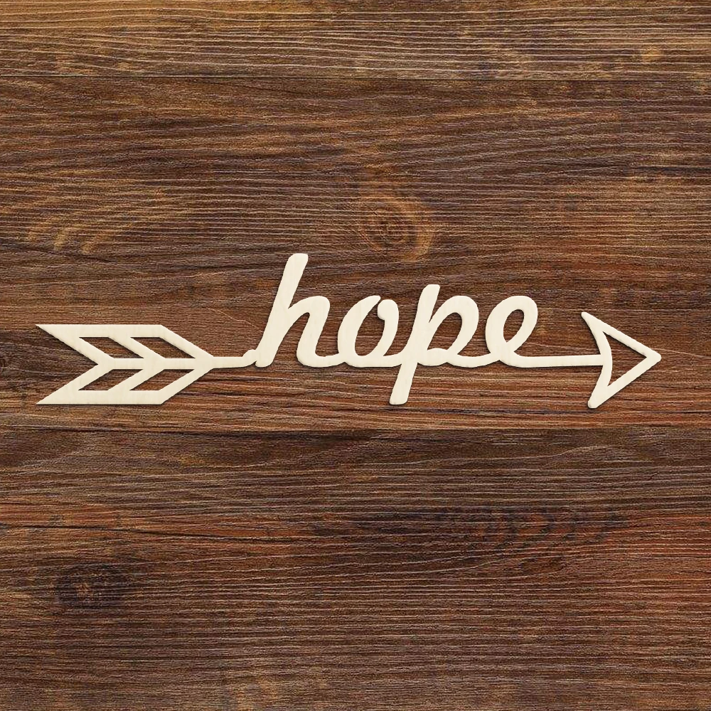 

10pcs Wooden Arrow Hope Word Arrow Home Decor Sign Embellishment Charm Decorations For Wedding Birthday Party