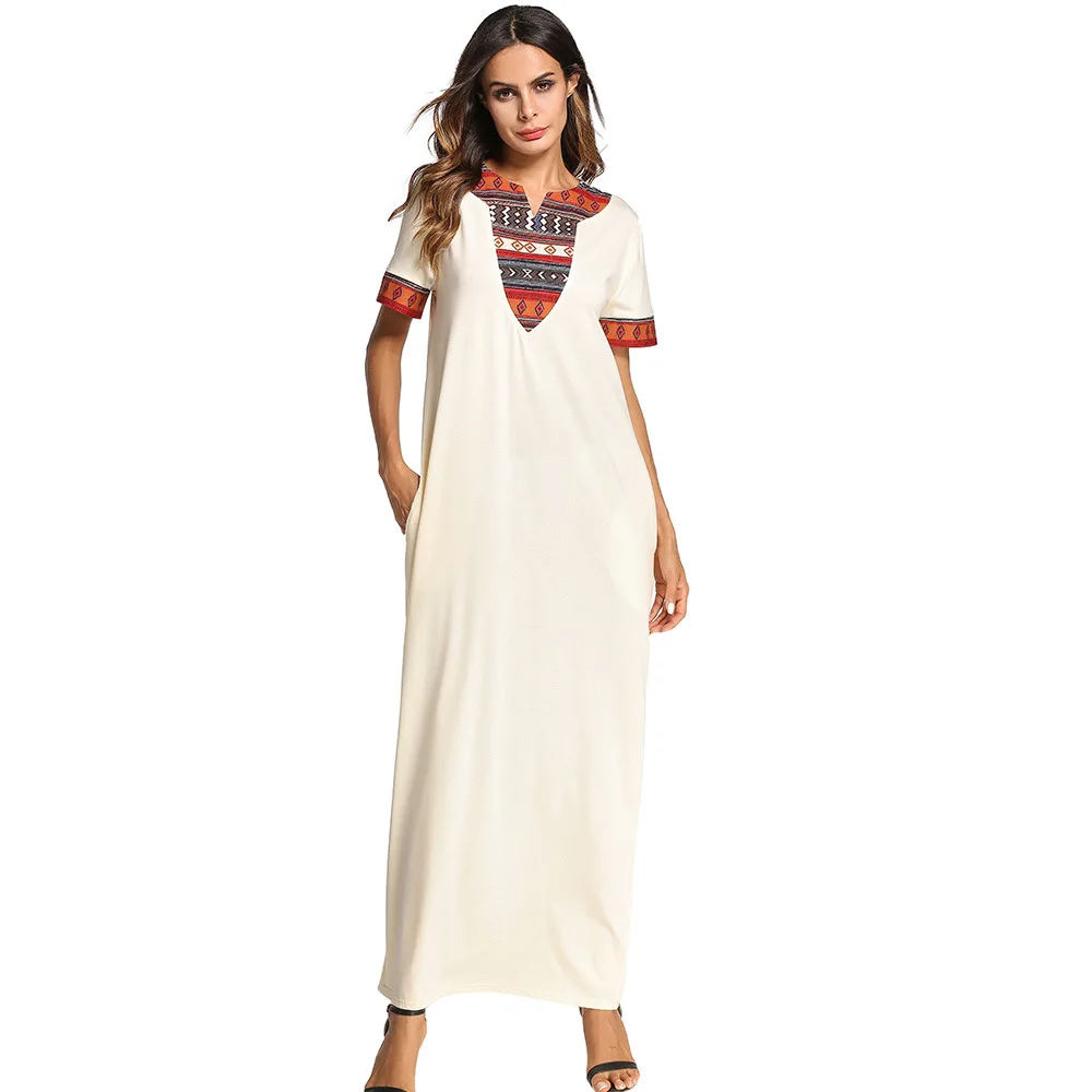 

Kaftan Dubai Moroccan Kaftan Middle Eastern Muslim Dress Arabic Morocco Kaftan Abaya Islamic Ramadan Loose Robe Musulmane Longue