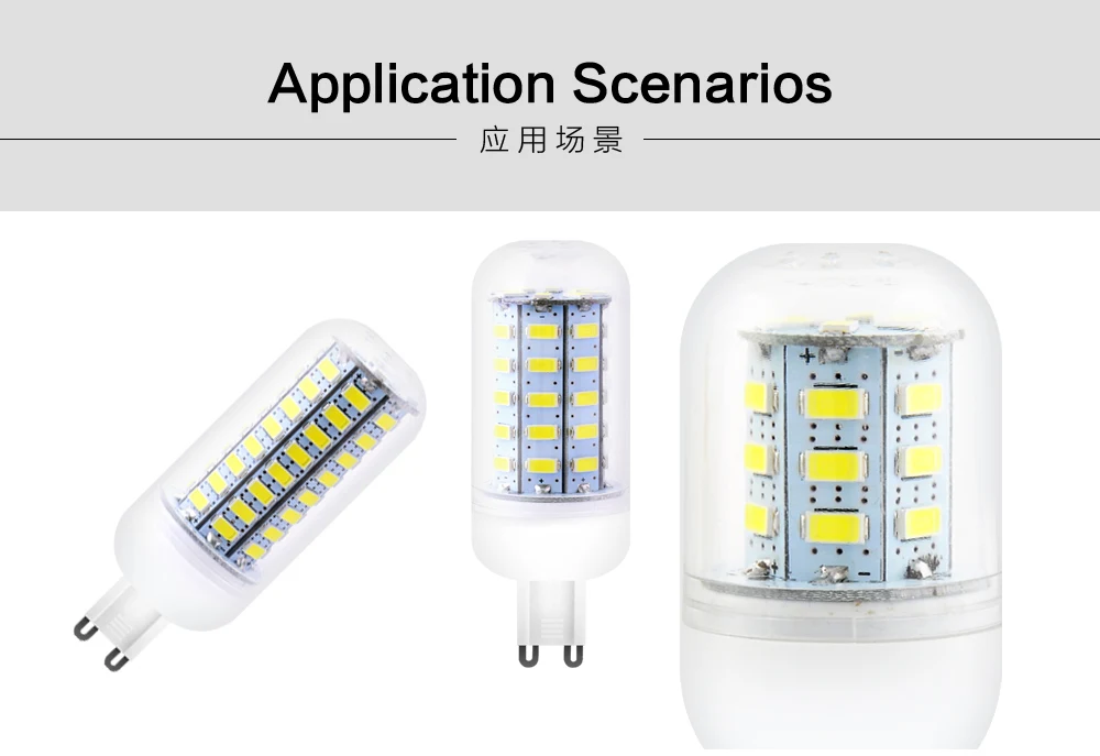 Оптовая продажа 10 шт. G9 светодио дный лампы SMD 5730 светодио дный кукурузы e27 E14 B22 GU10 лампады 220V 110V фонаря замена галогенная лампа Гостиная