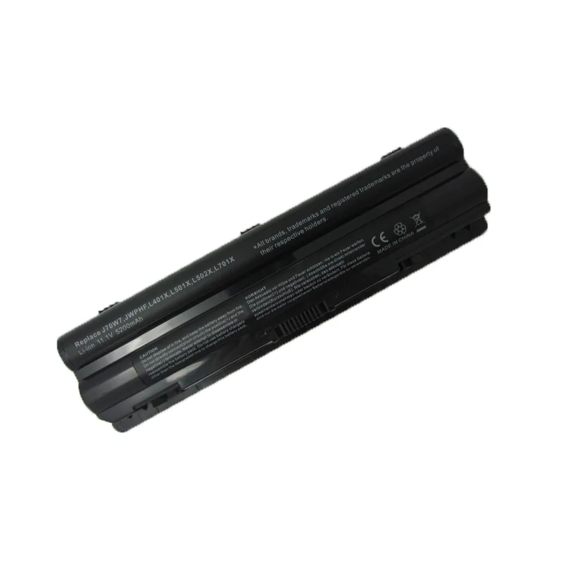 5200mAh laptop Battery for Dell XPS 14 15 17 L401x L501x L502x L701x L702x 312-1123 312-1127 J70W7 JWPHF R795X WHXY3 akku