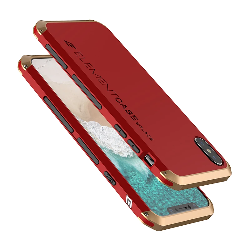 Luxury Element Phone Bag Cases for iPhone X with Designer's Aluminium and Hard Back PC Case For 5.8&quotinch Protector | Мобильные