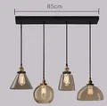 Retro Glas Anhänger Lichter LED Küche Lichter LED Lampe Hängen Lampe Decke Lampen Wohnzimmer Leuchten-in Pendelleuchten aus Licht & Beleuchtung bei