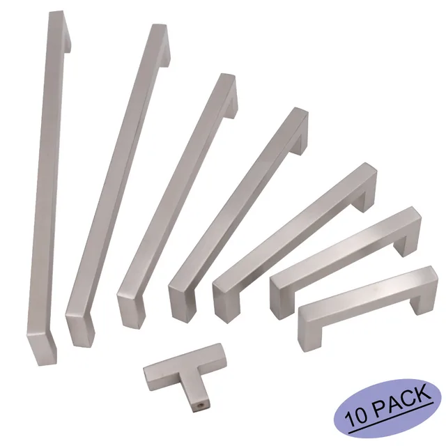 Best Price Square Cabinet Pulls Kitchen Cabinet Handles 2in~12.6in Furniture Hardware Bathroom Drawer Handles Dresser Pulls Handles 10Pack Best Price Square Cabinet Pulls Kitchen Cabinet Handles 2in~12.6in Furniture Hardware Bathroom Drawer Handles Dresser Pulls Handles 10Pack