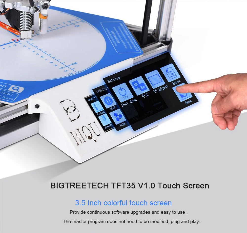 BIQU металлический Kossel Plus/Pro DIY 3d принтер Delta большой размер печати с BLTouch датчик для автоматического выравнивания кровати и TFT35 сенсорный экран