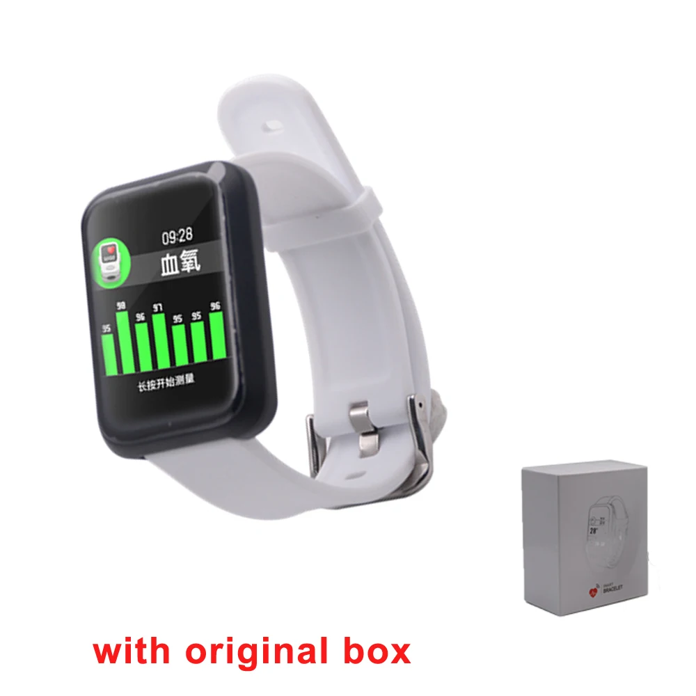 Sport3 Смарт-часы для мужчин Монитор артериального давления IP68 Водонепроницаемый фитнес-трекер часы IOS Android Bluetooth носимые умные часы - Цвет: white