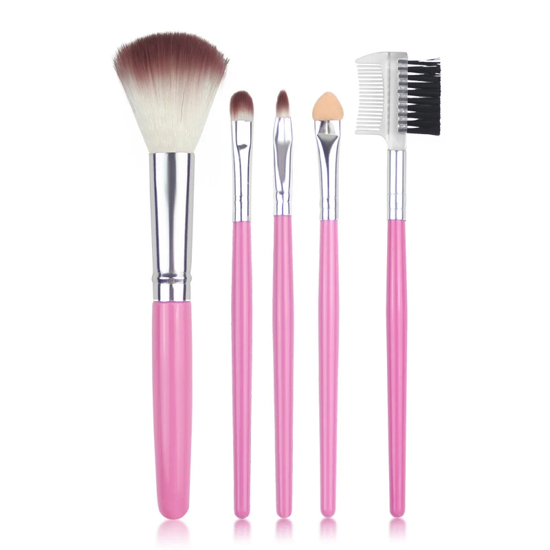 

YOKPN Professional 5Pcs/set Cosmetic Makeup Brush Foundation Eyeshadow Eyeliner Lip Make Up MULTIPURPOSE Eye Brushes Makeup Tool