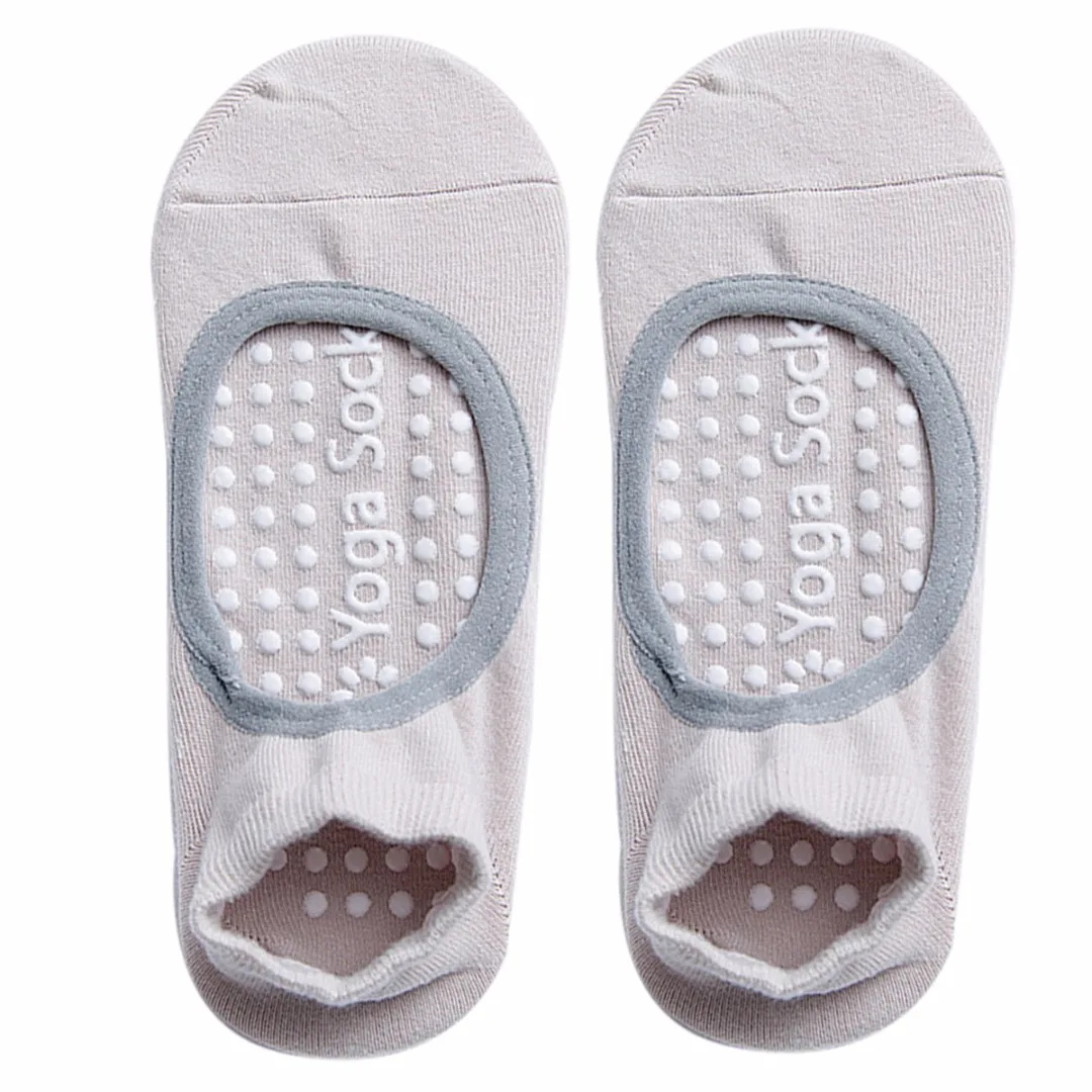1 Pair Women Anti Slip Cotton Yoga Socks Professional Fitness Sport Pilates Socks Ballet Socks Dance Silicone Non-slip Socks