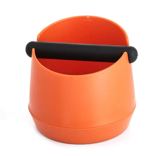 Realand ABS ударно-абсорбирующий эспрессо стук коробка противоскользящая кофе помол свалку мусорное ведро со съемным стук бар для бариста - Цвет: Orange   L