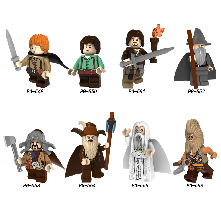 

Lord of the Rings Sam Frodo Aragorn Gandalf bofur Radagast Saruman Beorn Building Blocks Toy kids gifts Compatible Legoed PG8160