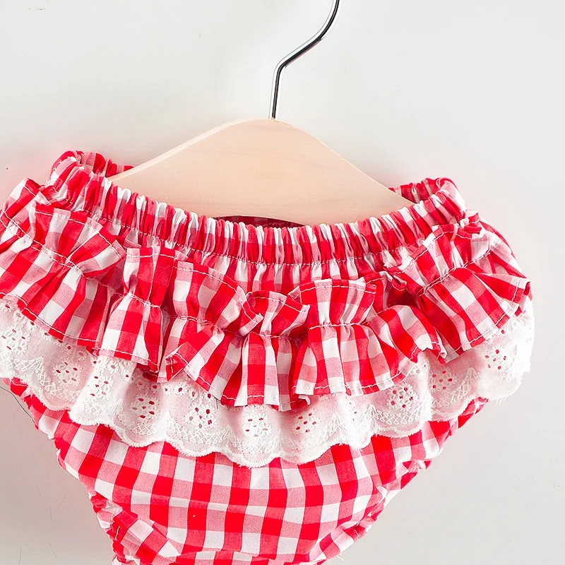 Roupas sem Mangas Vestido plus Briefs Conjuntos de Roupas de Verão Novo Bebê Recém nascido Meninas 2 Pcs Outfits Set Listrado Impresso Bonito Sunsuit 0 24 m 40 Novo bebê recém nascido meninas roupas sem