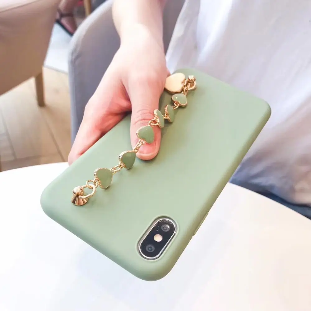 Чехол для iPhone X XR XS Max чехол-браслет летняя чехол 6 S 7 8 Plus мягкая подвеска